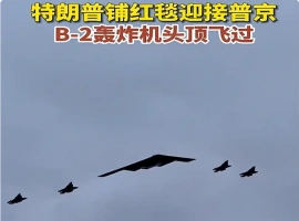 B-2轰炸机编队在天空中自由翱翔  普京与特朗普现场见证这震撼一幕-阿旺资源分享网